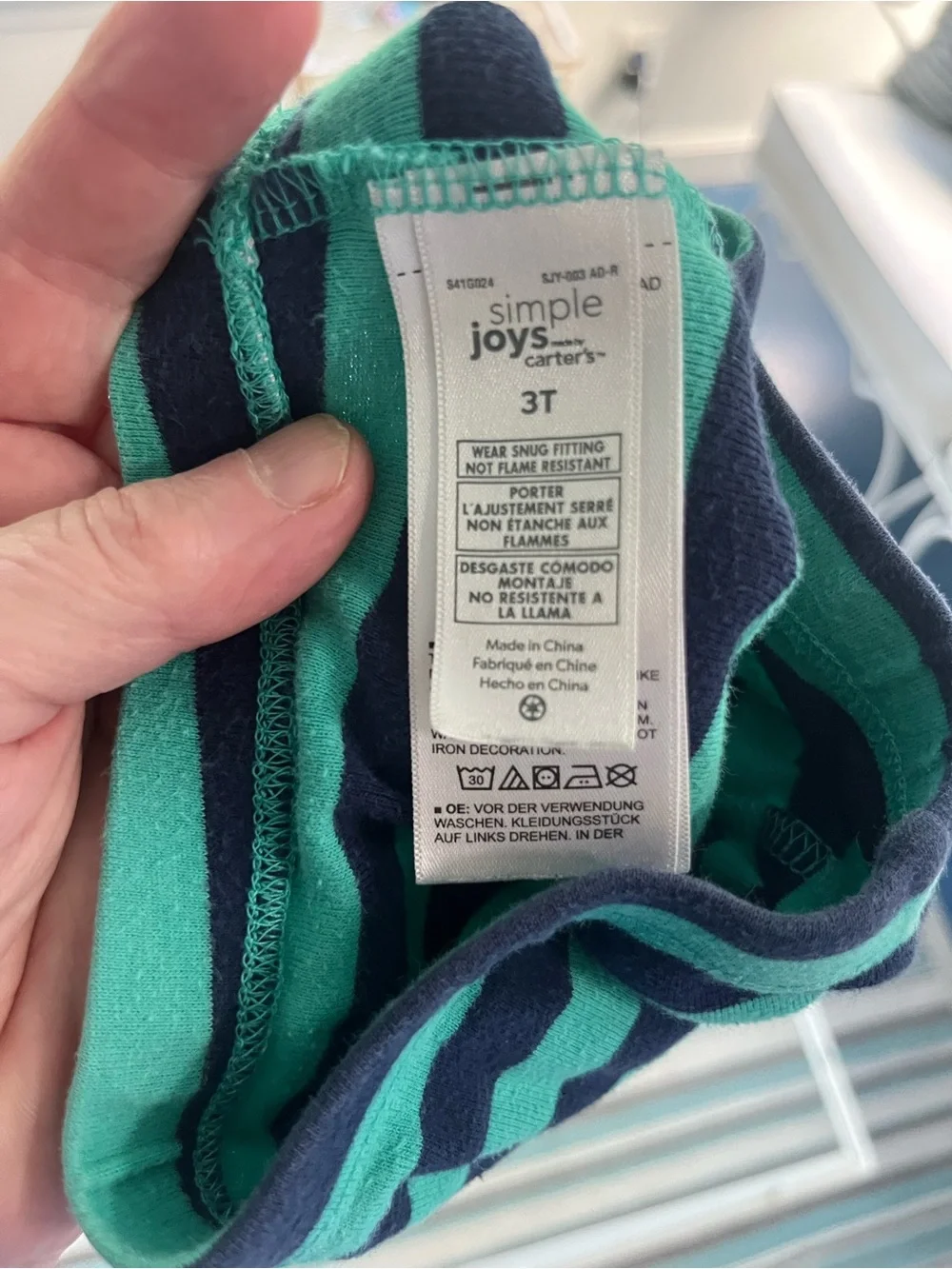 Carter’s Striped 3T Leggings/PJ bottoms